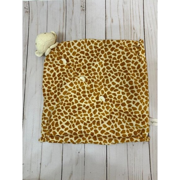 Angel Dear Infant Giraffe Security Blanket Knotted Lovey Plush Brown Tan Yellow - Picture 4 of 10